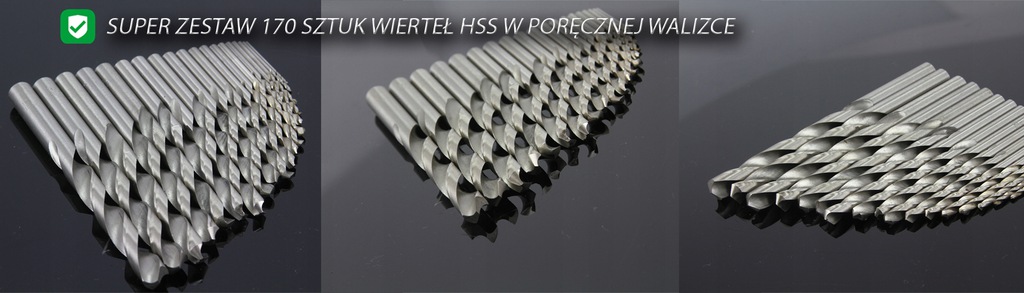 170 részes HSS csigafúró készlet 1-10mm M22305